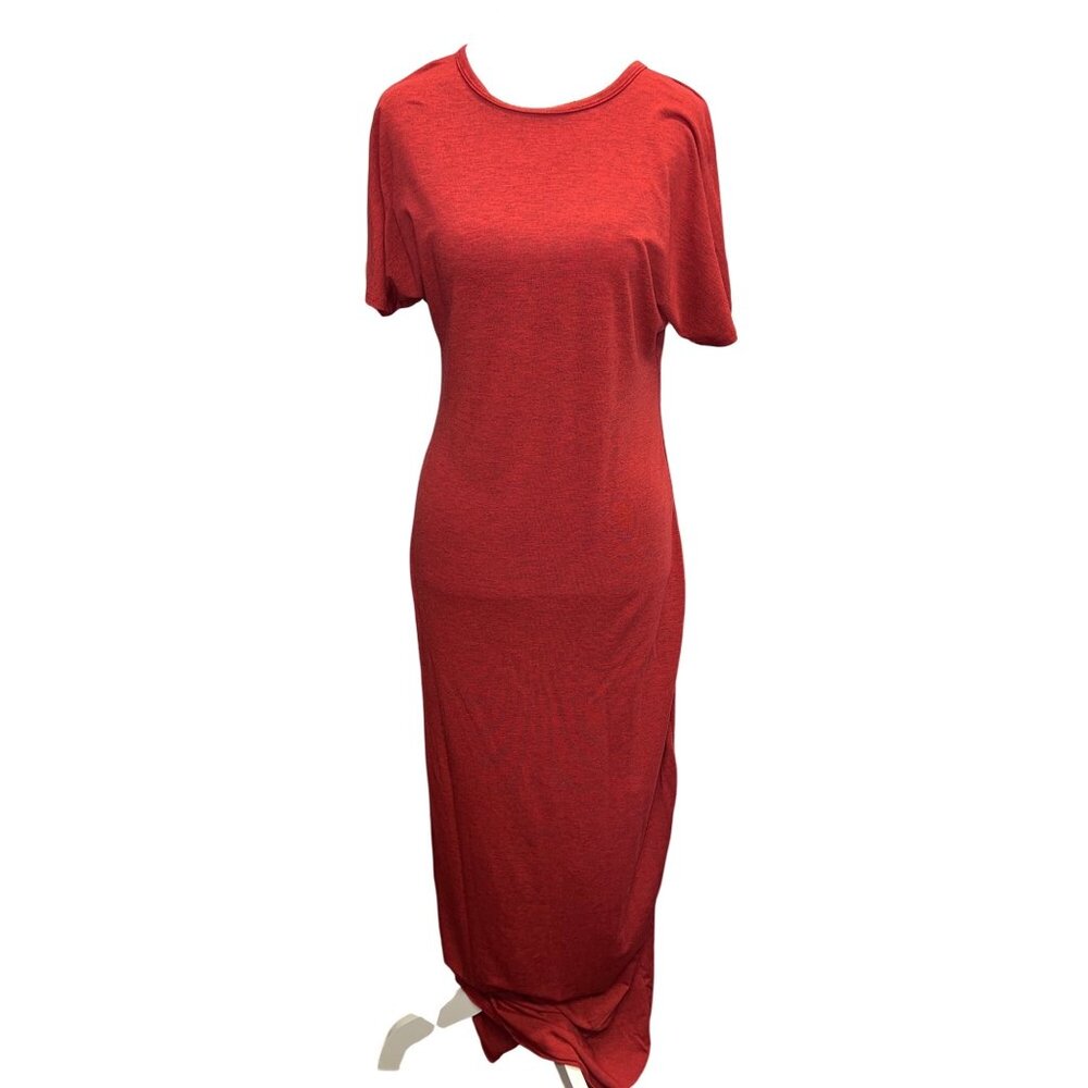 LulaRoe Womens Long Maxi Red Dress Gown LoungeWear XS Soft